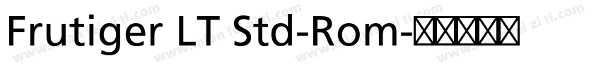 Frutiger LT Std-Rom字体转换